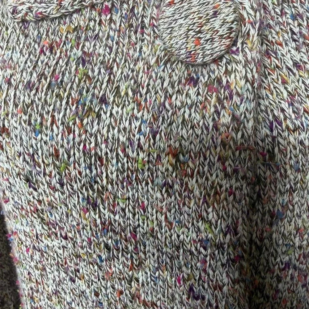 Coldwater Creek Confetti Knit Cardigan Sweater L • Cottagecore Grandma Core